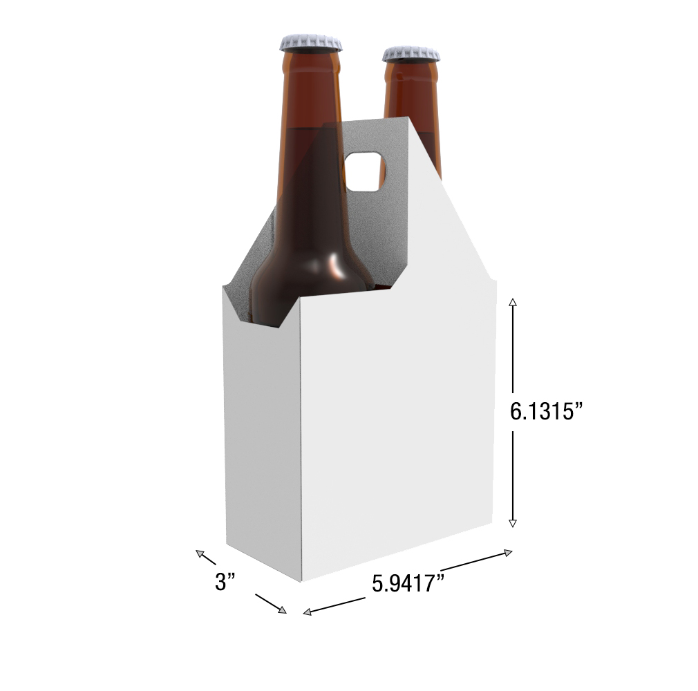 Custom Printed Bottle Carrier 2 Pack 22oz