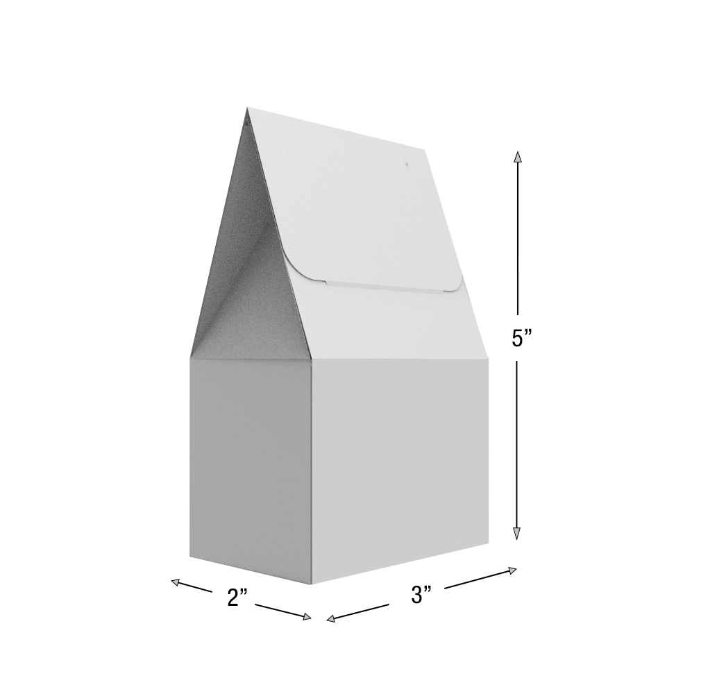 Custom Printed Tent Boxes 3x2x5