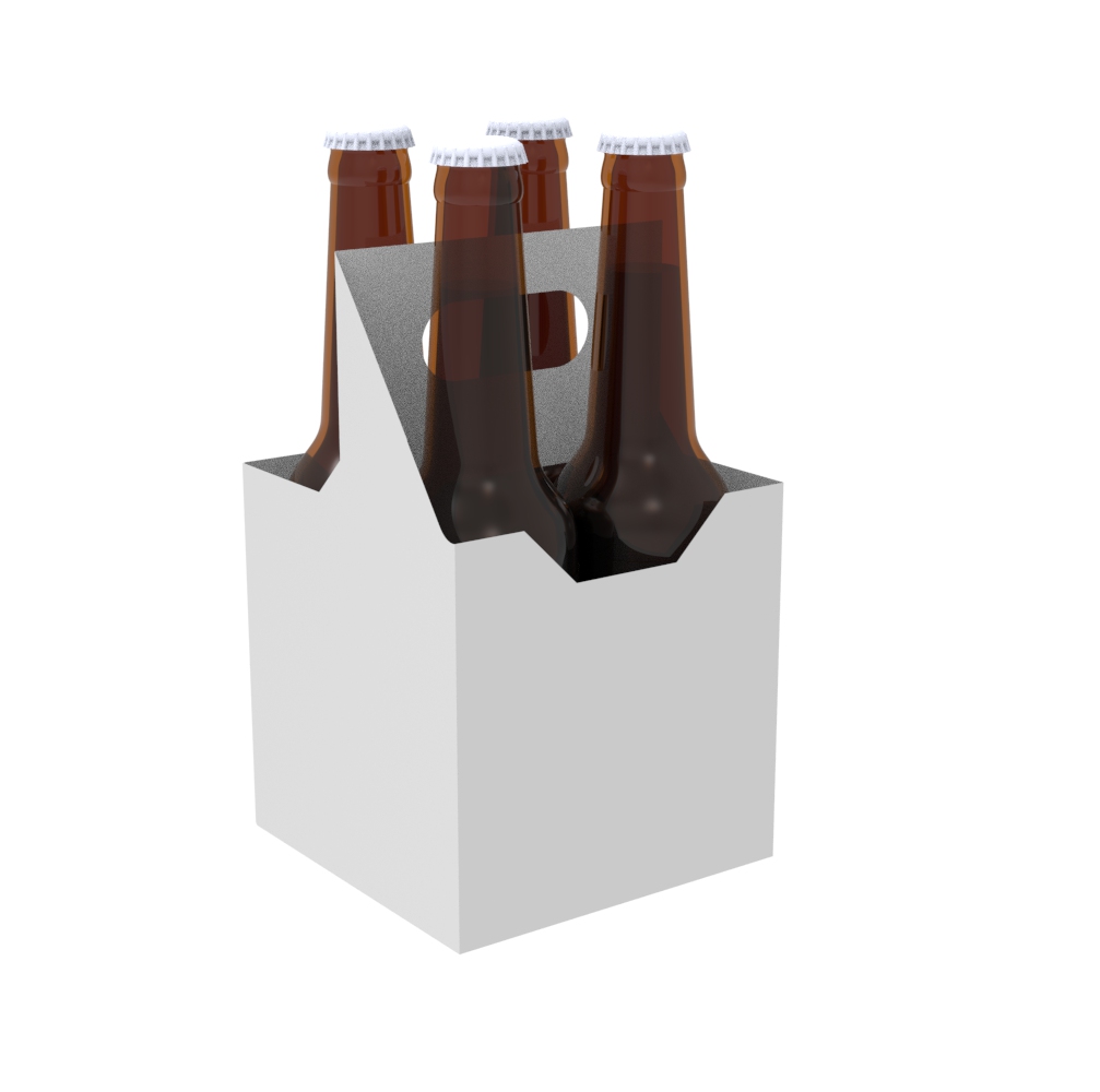 Custom Printed Bottle Carrier 4 Pack Small Bottle