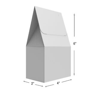 CUSTOM PRINTED TENT BOXES 4X2X6