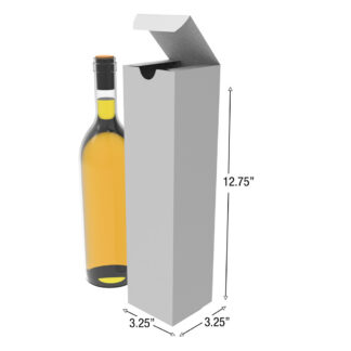 CUSTOM PRINTED WINE BOXES 3.25 X 3.25 X 12.75