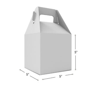 CUSTOM PRINTED GABLE BOXES 5 X 5 X 5