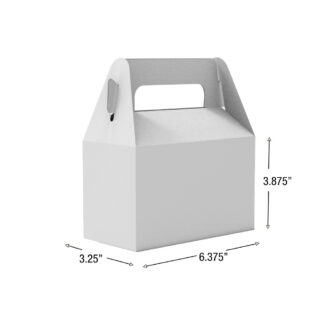 CUSTOM PRINTED GABLE BOXES 6.375 x 3.25 x 3.875
