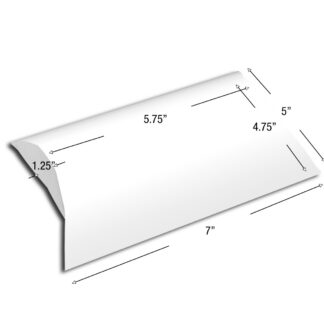 CUSTOM PRINTED PILLOW BOXES 7 X 5 X 1.25