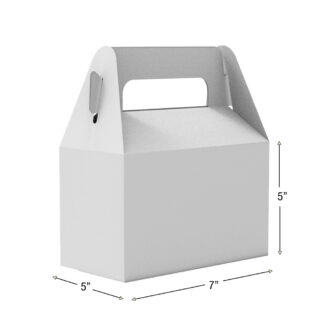 CUSTOM PRINTED GABLE BOXES 7 X 5 X 5
