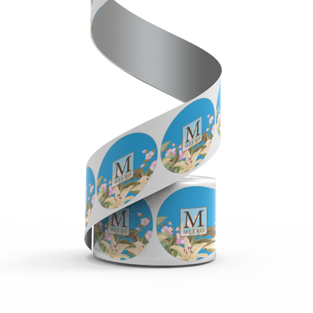 EGP Packaging allows you to Design and Print Custom Circle Roll Labels.
