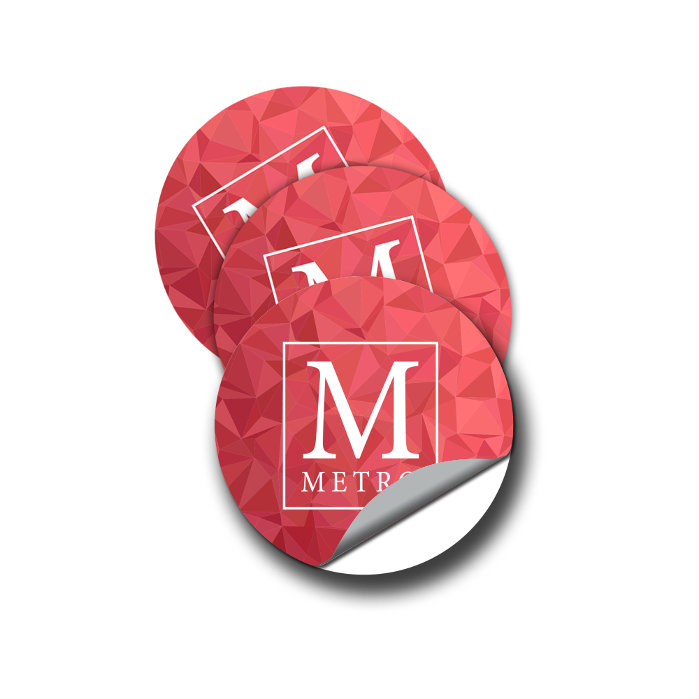ROUND STICKERS custom printed at EGP Packaging